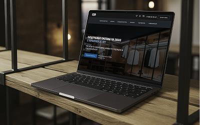 Лендинг для гардеробных систем